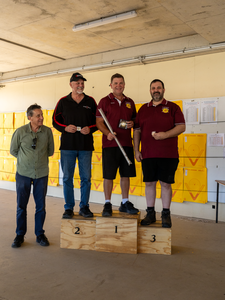 2 gun CF RF Podium